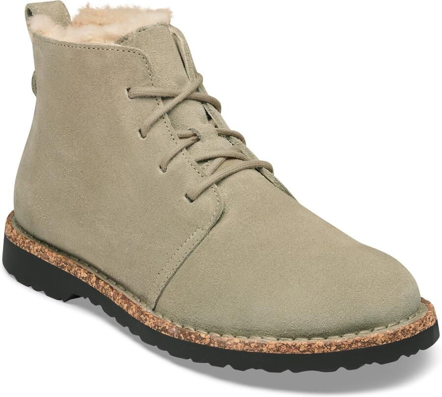 Birkenstock Women's Uppsala Mid Suede Shearling Winterschoenen Narrow beige