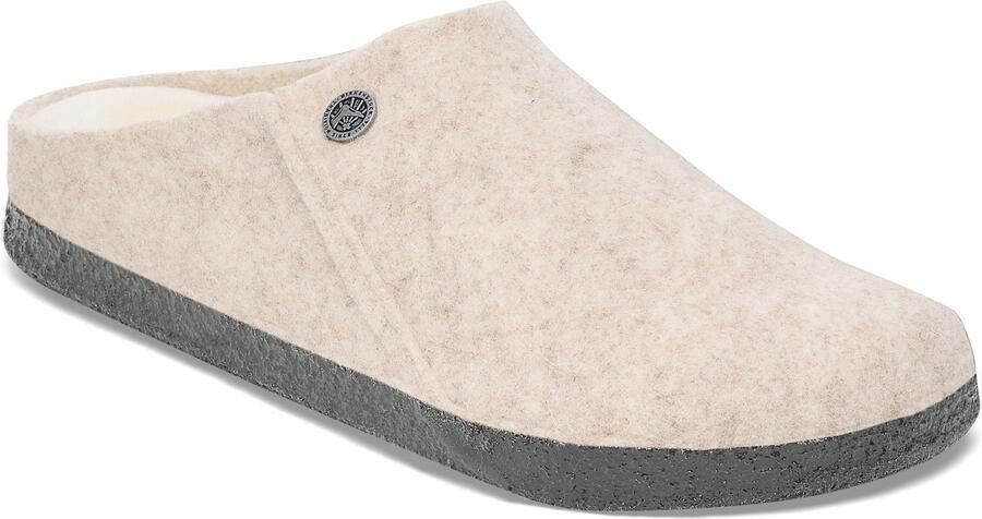 Birkenstock Zermatt Shearling Wool Felt Pantoffels Regular beige