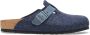 Birkenstock Boston Natural Leather Textile Felt Sandalen Regular blauw - Thumbnail 2