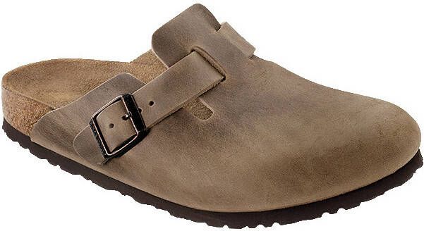 Birkenstock Boston Oiled Leather Sandalen Normal bruin