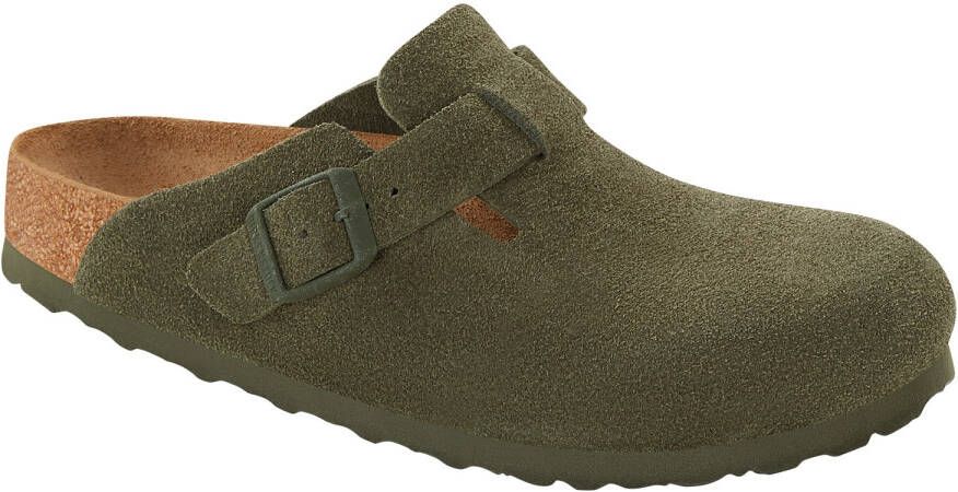 Birkenstock Boston SFB VL Pantoffels Normal olijfgroen