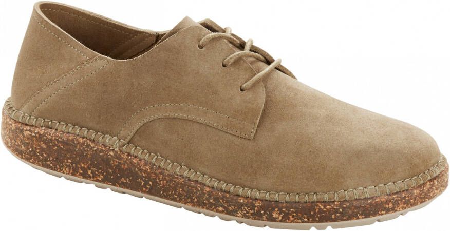 Birkenstock Gary Suede Leather Sneakers Schmal bruin beige