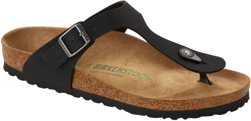 Birkenstock Gizeh BFBC Earthy Vegan Sandalen Narrow bruin zwart