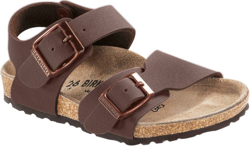 Birkenstock Kid's New York Birkibuc Sandalen Narrow bruin