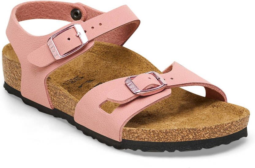 Birkenstock Kid's Rio BFBC Sandalen Narrow bruin roze