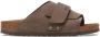 Birkenstock Kyoto Nubuck Leather Suede Sandalen Narrow bruin - Thumbnail 3