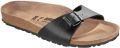 Birkenstock Slippers Madrid smalle schoenwijdte met ergonomisch gevormd voetbed - Zwart