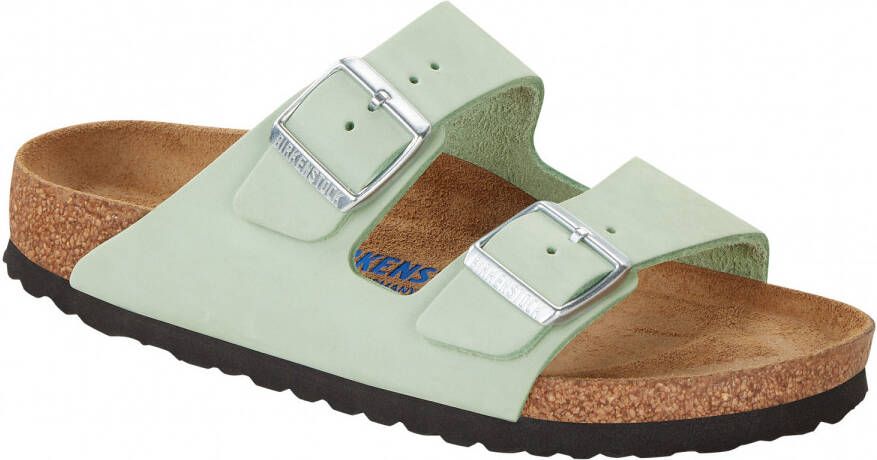 Birkenstock Women's Arizona SFB NU Sandalen Narrow groen