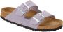 Birkenstock Comfortabele en stijlvolle paarse fog nubuck sliders Grijs - Thumbnail 3