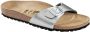 Birkenstock Zilveren Slide Sandalen Madrid Stijl Gray Dames - Thumbnail 6