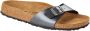 Birkenstock Madrid Dames Slippers Metallic Black Narrow fit | Zwart | Imitatieleer - Thumbnail 5