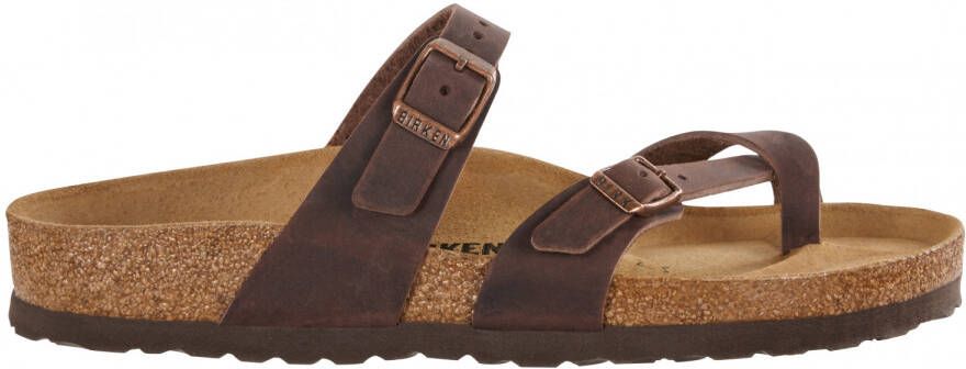 Birkenstock Women's Mayari Natural Leather Oiled Sandalen Regular bruin - Foto 3