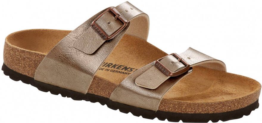 Birkenstock Women's Sydney BF Sandalen Schmal bruin beige