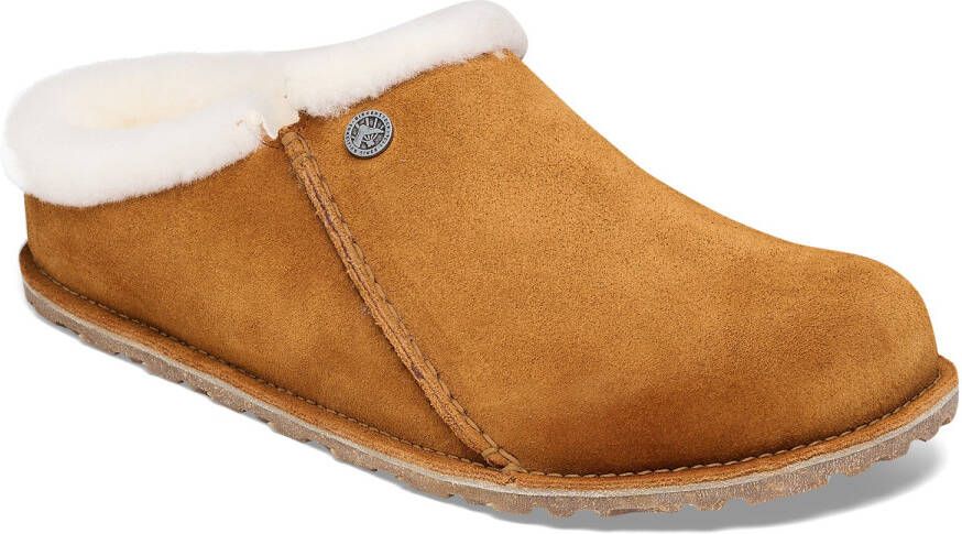 Birkenstock Zermatt Premium Suede Shearling Pantoffels Regular bruin