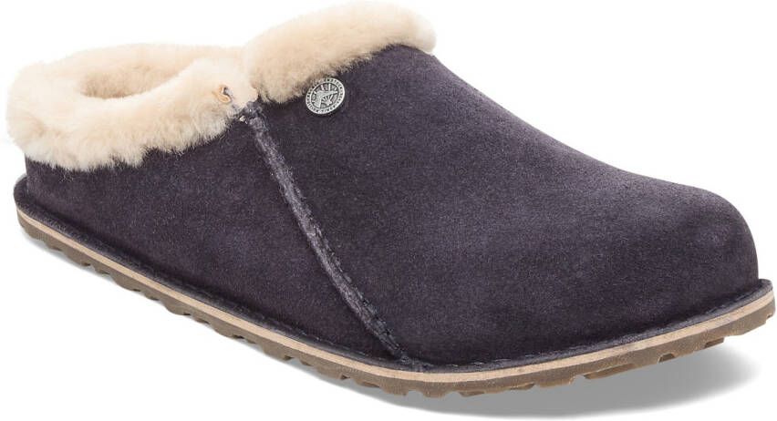 Birkenstock Zermatt Premium Suede Shearling Pantoffels Regular grijs