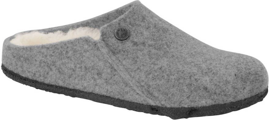 Birkenstock Zermatt Shearling Wool Felt Pantoffels Regular grijs