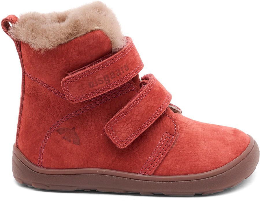 Bisgaard Kid's Barefoot Emil Lamb Winterschoenen rood