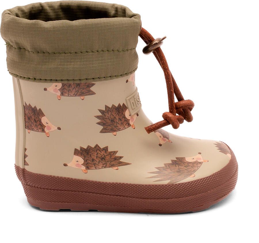 Bisgaard Kid's Barefoot Thermo Rubber Rubberlaarzen bruin