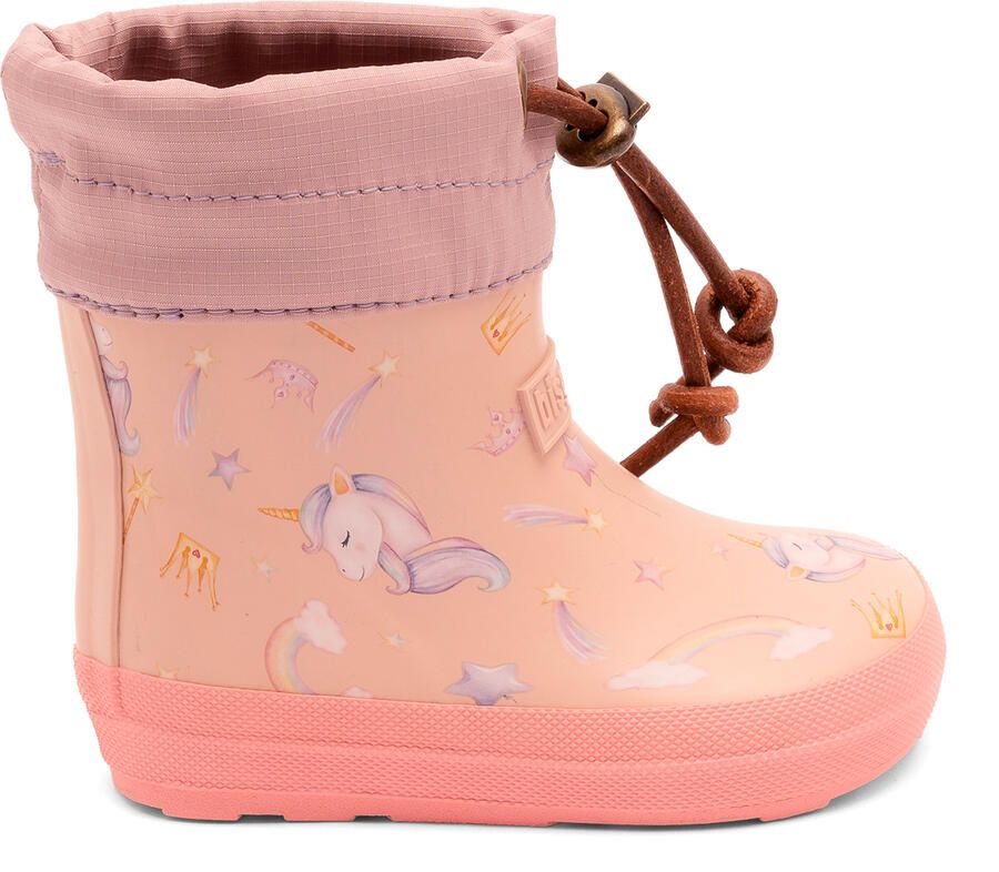 Bisgaard Kid's Barefoot Thermo Rubber Rubberlaarzen roze