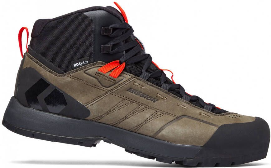 Black Diamond Mission Leather Mid WP Wandelschoenen zwart