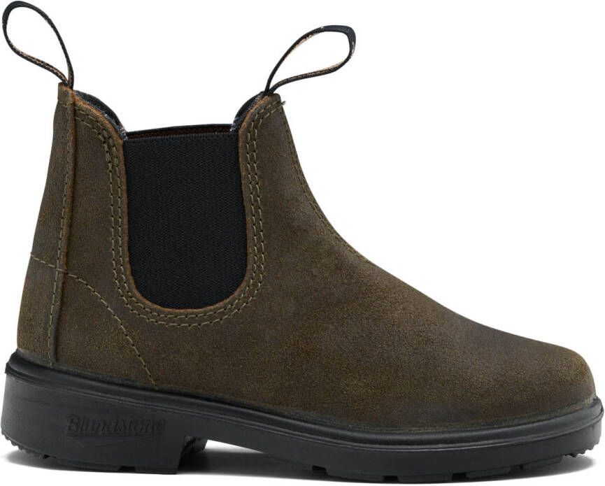 Blundstone Kid's #2496 Waxed Suede Hoge schoenen zwart - Foto 3