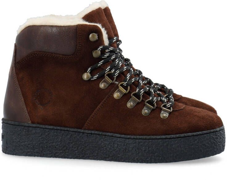 Ca'Shott Women's Cascamilla Warm Lace Boot Winterschoenen bruin zwart