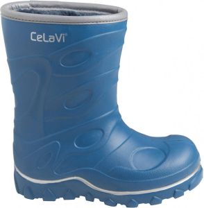 CeLaVi Kid's Thermal Wellies Embossed Rubberlaarzen blauw
