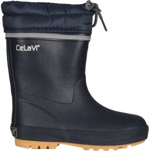 CeLaVi Kid's Thermal Wellies with Lining Solid Rubberlaarzen blauw
