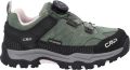 CMP Kid's Kiruna Low Fitgo Trekking Shoes WP Multisportschoenen zwart - Groen