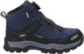 CMP Kid's Kiruna Mid Fitgo Fleece WP Winterschoenen blauw - Blauw