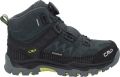 CMP Kid's Kiruna Mid Fitgo Trekking Shoes WP Wandelschoenen zwart - Zwart