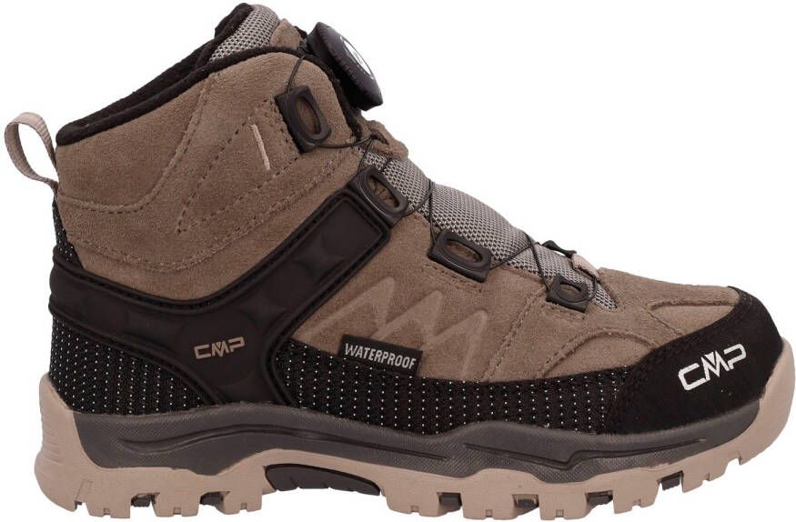 CMP Kid's Kiruna Mid Fitgo Fleece WP Winterschoenen bruin zwart