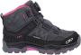 CMP Kid's Kiruna Mid Fitgo Trekking Shoes WP Wandelschoenen zwart - Thumbnail 1