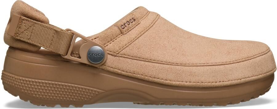 Crocs Classic Crafted Vegan Suede Clog Sandalen maat 36-37 bruin beige