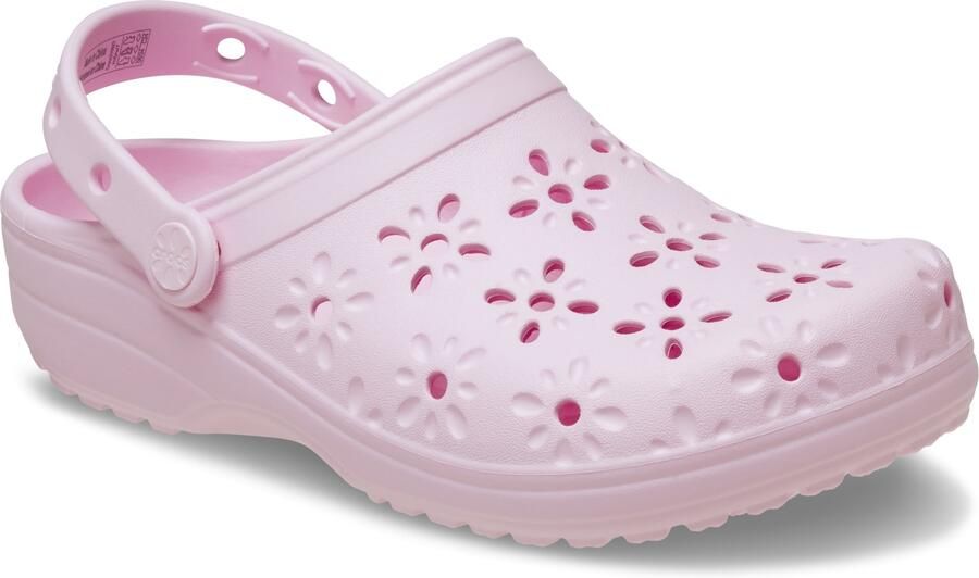 Crocs Clogs Classic Floral Cut Out Clog sandaal zomerschoen loafer met ventilatieopeningen in bloemstructuur - Foto 2