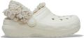 Crocs Kid's Classic Fleece Lined Clog Pantoffels grijs - Grijs