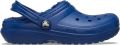 Crocs Kid's Classic Lined Clog Pantoffels maat J5 blauw - Blauw