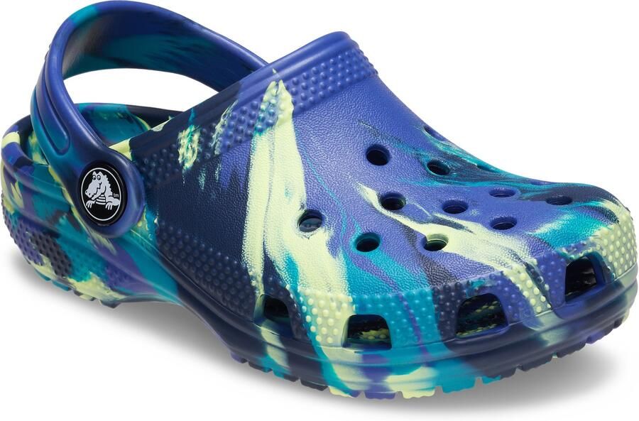 Crocs Kid's Classic Marbled Clog Sandalen maat 32-33 blauw - Foto 2