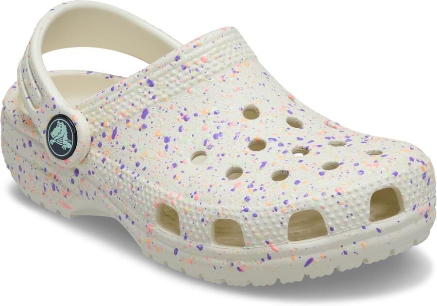Crocs Kid's Classic Paint Splatter Sandalen maat 32-33 beige grijs - Foto 2