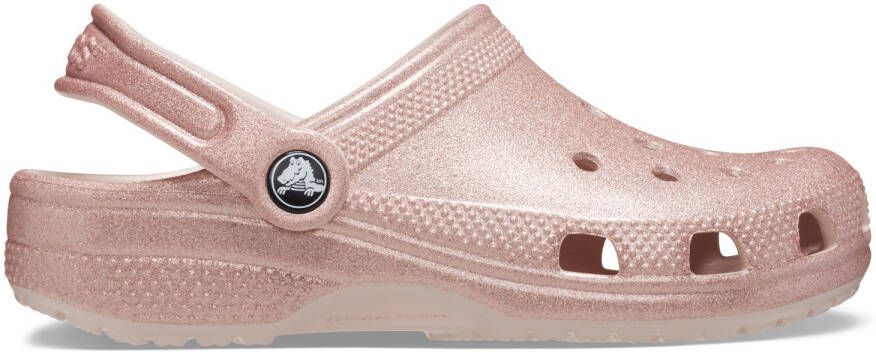 Crocs Kid's Classic Glitter Clog Sandalen maat C7 roze bruin