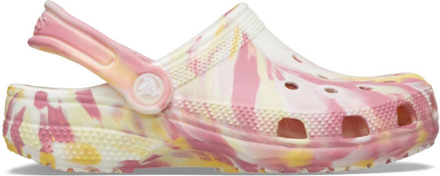 Crocs Kid's Classic Glow Marbled Clog Sandalen maat 28-29 roze beige