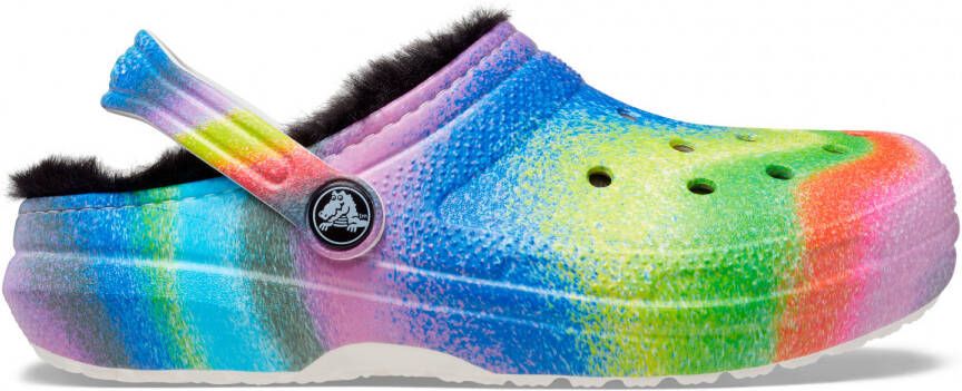 Crocs Kid's Classic Lined Spray Dye Clog Pantoffels maat C13 meerkleurig - Foto 2