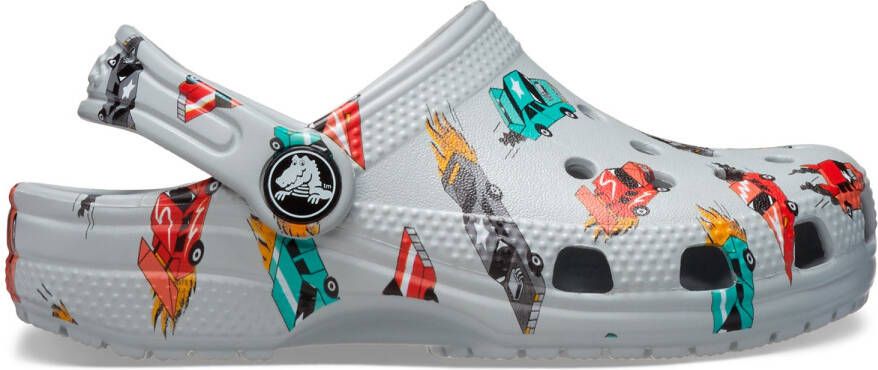 Crocs Kid's Classic Race Cars Graphic Sandalen maat 24-25 grijs