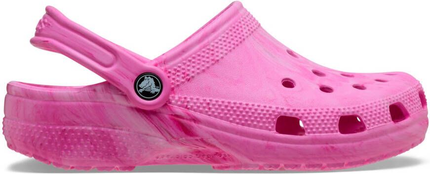 Crocs Kid's Classic Watercolor Marbled Clog Sandalen roze