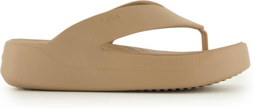 Crocs Women's Getaway Platform Flip Sandalen maat W10 beige