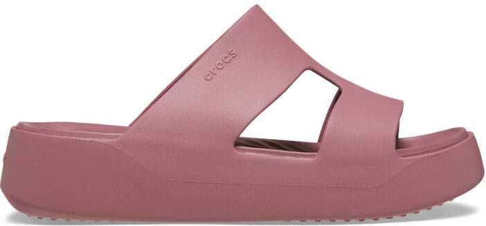 Crocs Women's Getaway Platform H-Strap Sandalen maat W6 bruin roze