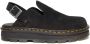 Dr. Martens ZebZag Suede Mules Black- Black - Thumbnail 3