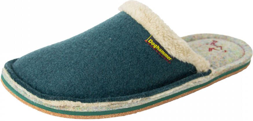 Doghammer Hütte-Zua Vegan Pantoffels blauw