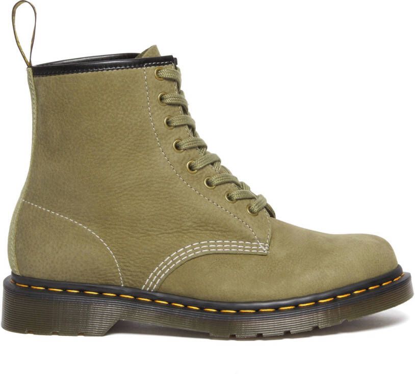 Dr. Martens 1460 Tumbled Nubuck + EH Suede Hoge schoenen olijfgroen