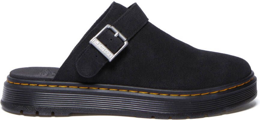 Dr. Martens Brookline Mule Bronx Suede Sandalen zwart